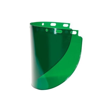 North Safety Honeywell Fibre-Metal® Dark Green Propionate Faceshield Window, 8" X 16-1/2" X .06"T 4178DGN
